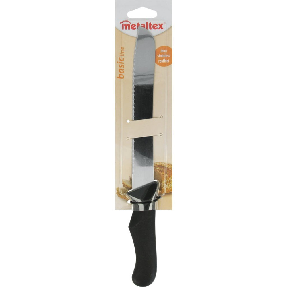 Metaltex basislijn broodmes 31 cm RVS zwart
