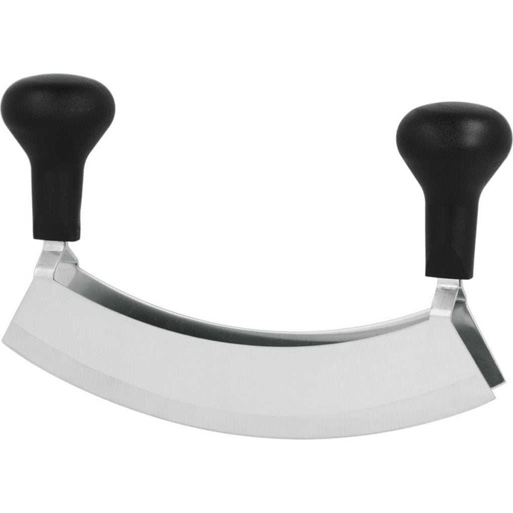 Metaltex hakmes met dubbele messen rvs zwart