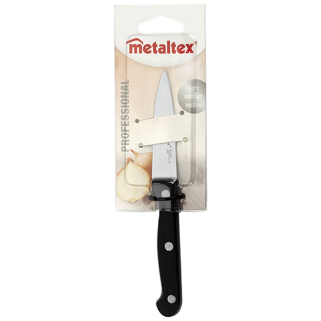Metaltex professionele schilmes 18 cm zwart RVS