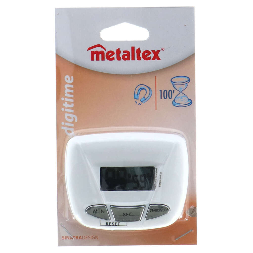 Metaltex digitale kookwekker wit