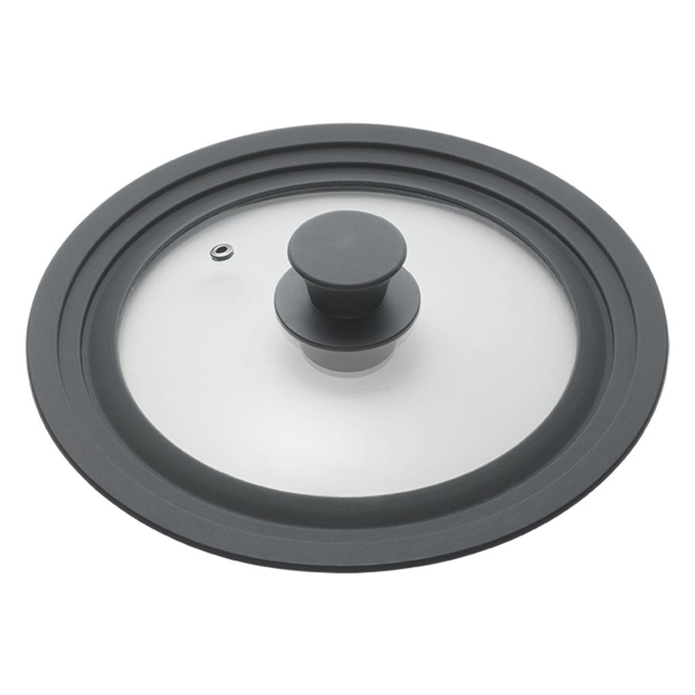 Metaltex pannendeksel 16-20 cm glas silicone zwart