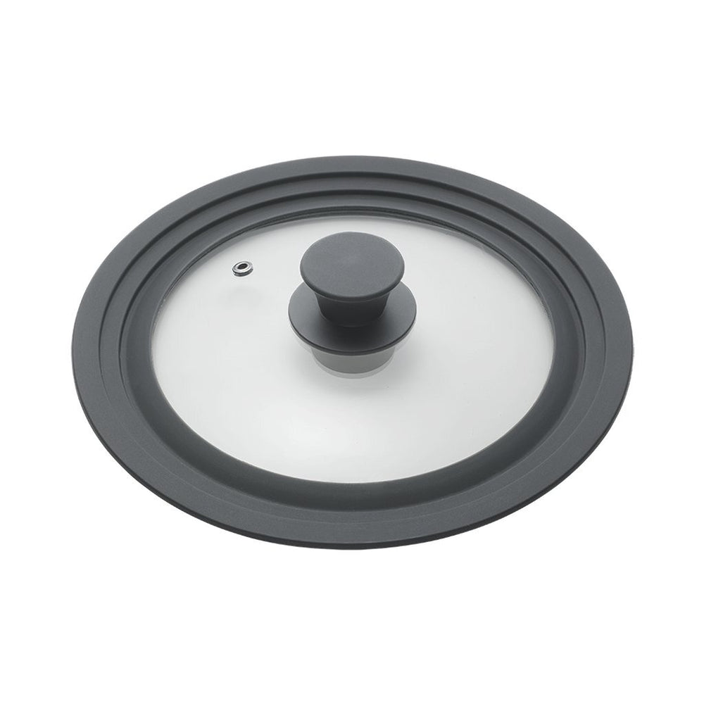 Metaltex pannendeksel 20-24 cm glas silicone zwart