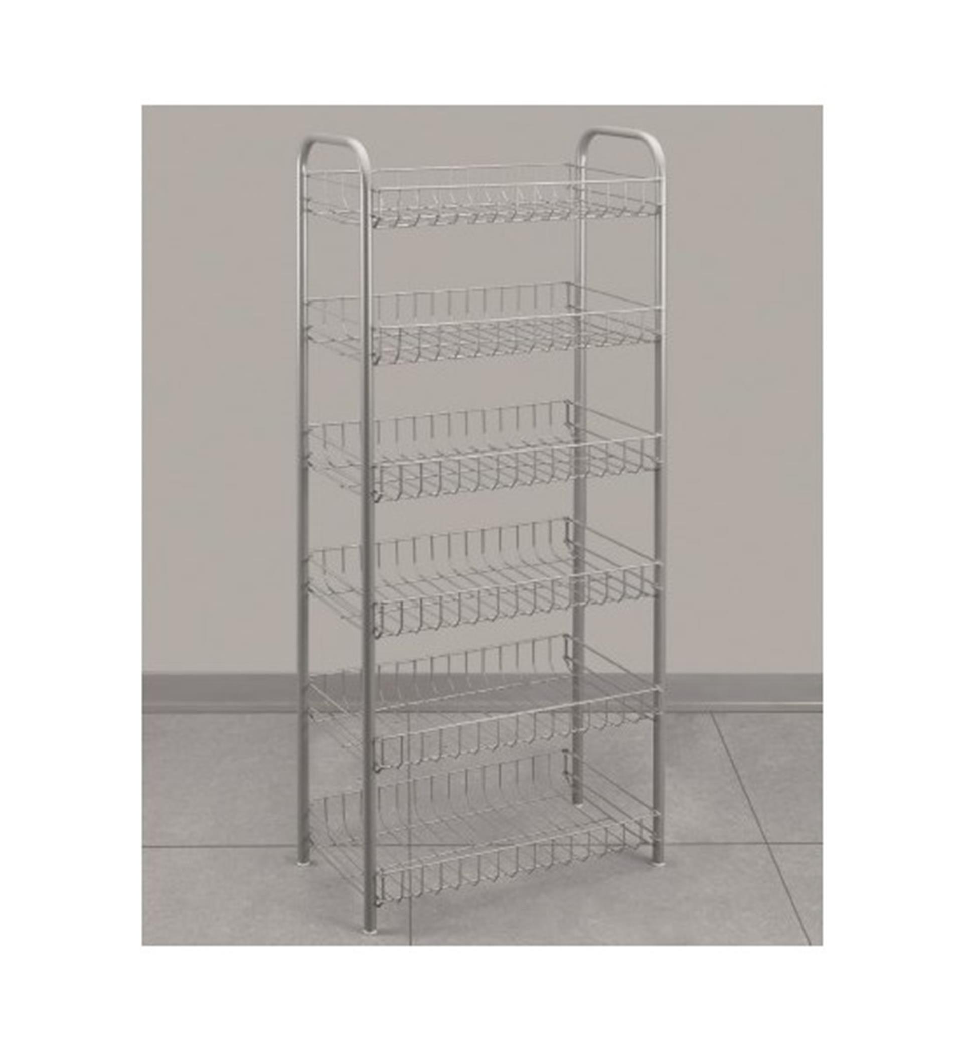 Metaltex voorraadrek chroom 6 etages