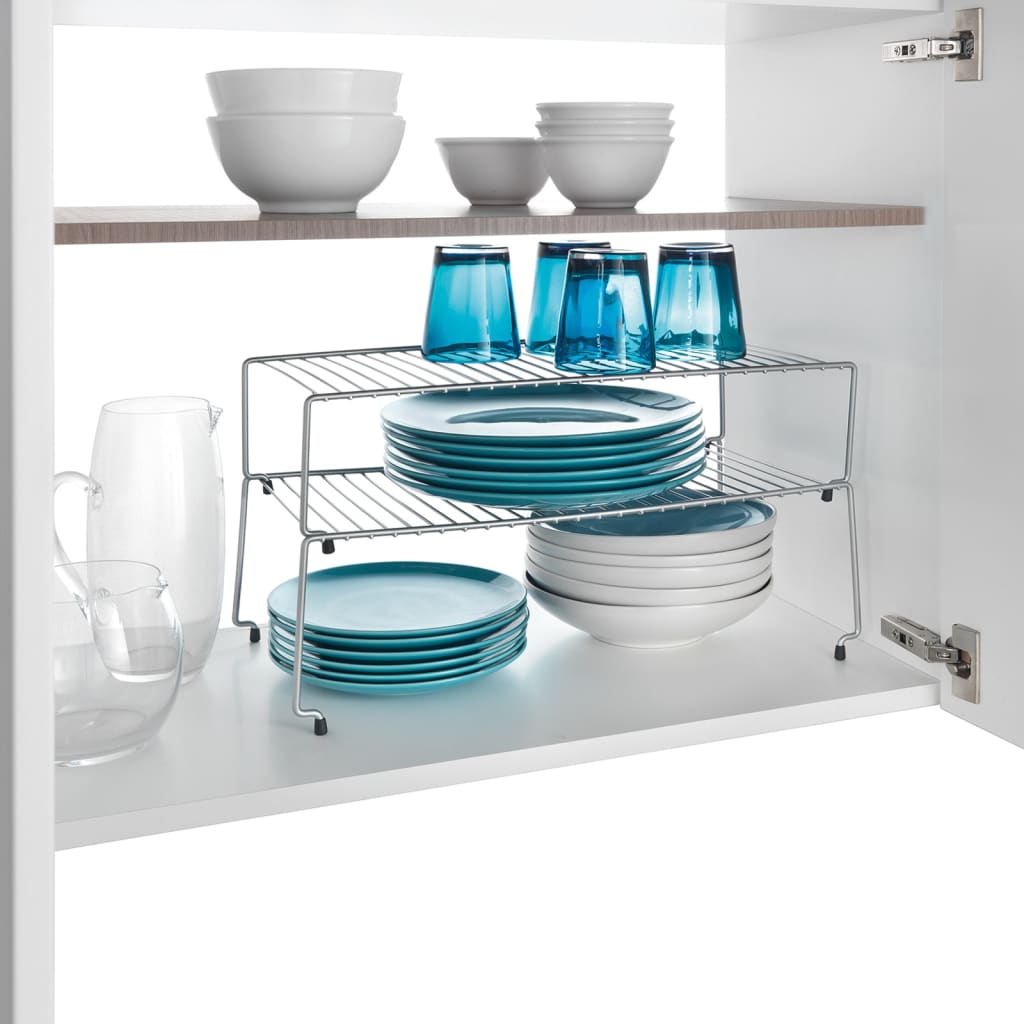 Metaltex sky ruimtewinner 2 etages 47x23x26 cm zilver