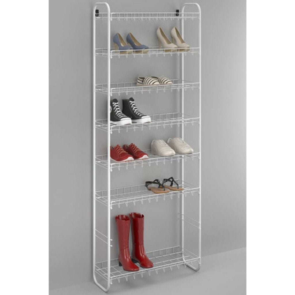 Metaltex schoen schoenenrek 8 etages 64x23x165 cm wit
