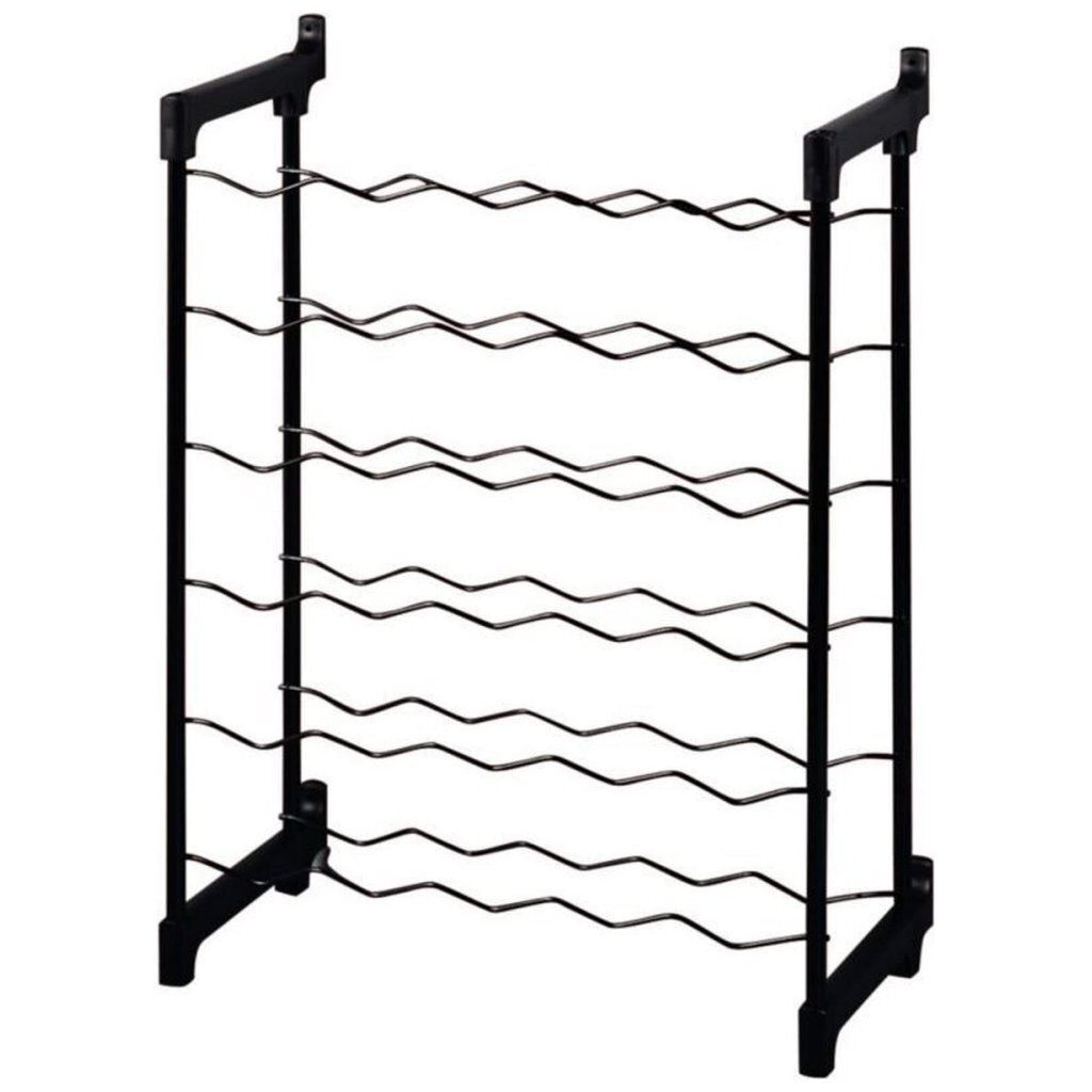 Tomado-metaltex chianti wijnrek voor 30 flessen 68x50x26 cm zwart