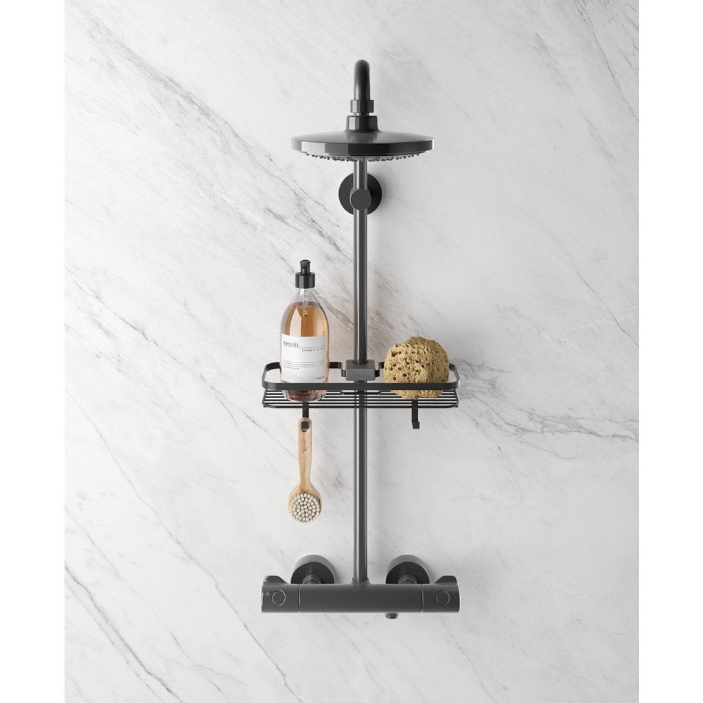 Metaltex doucherek 29x11x9 cm mat zwart