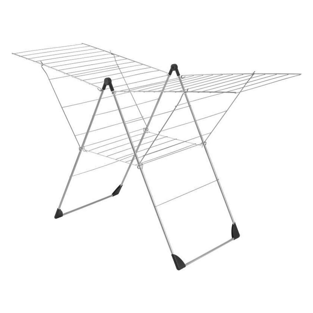 Metaltex vento droogrek 30 m lijn 110x177x67 cm zilver zwart