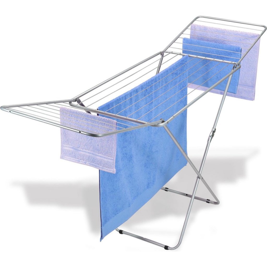 Metaltex capri droogrek 20 m drooglengte 55x105x206 cm zilver