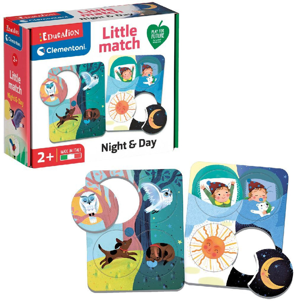 Clementoni Educatie Little Match Dag en Nacht