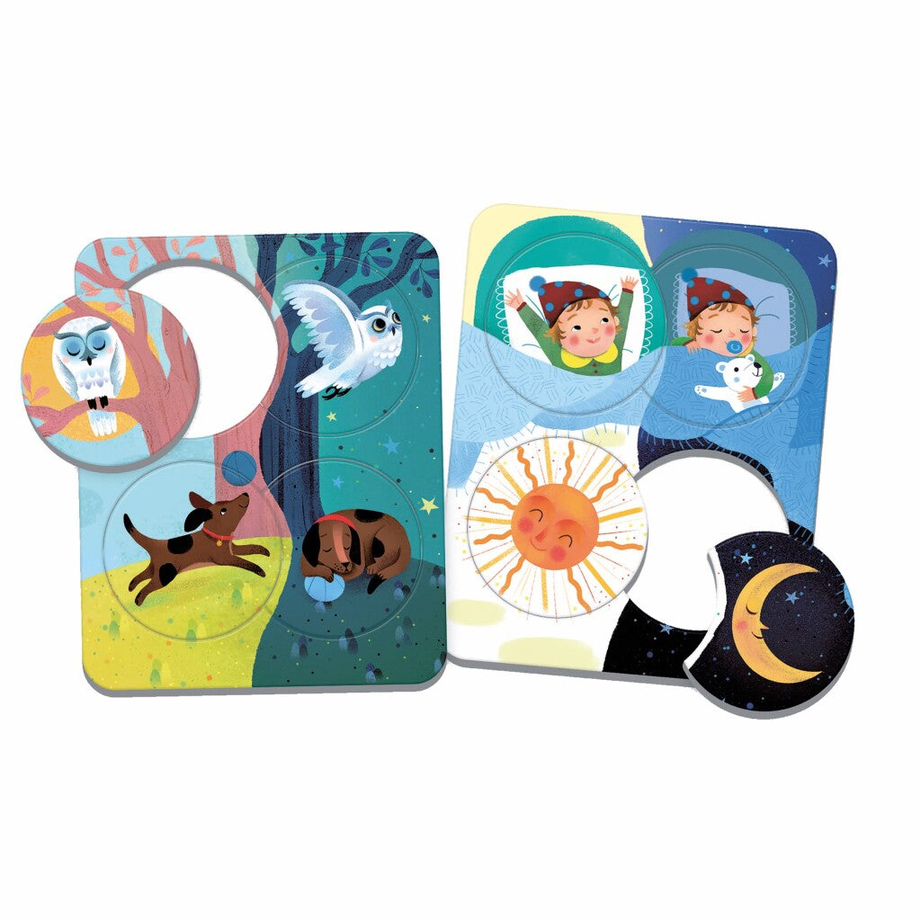 Clementoni Educatie Little Match Dag en Nacht