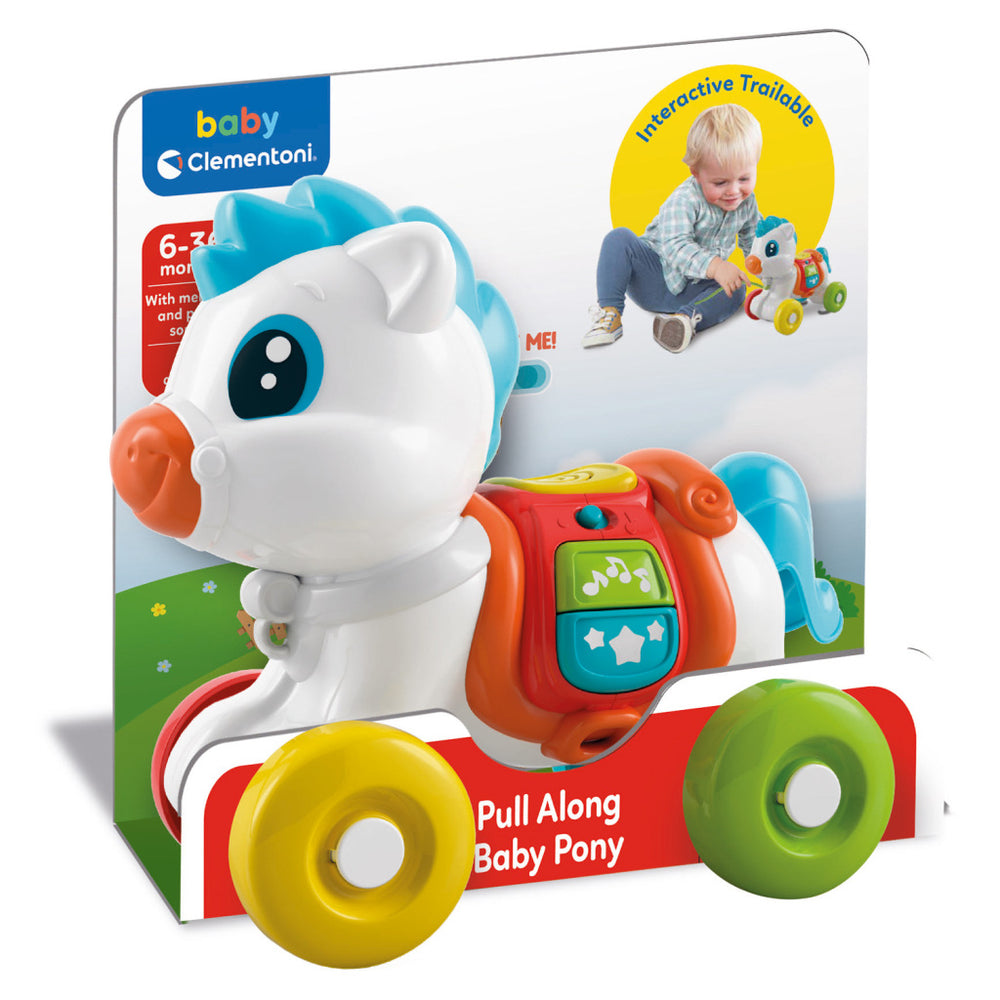 Clementoni baby trekfiguur paard + geluid