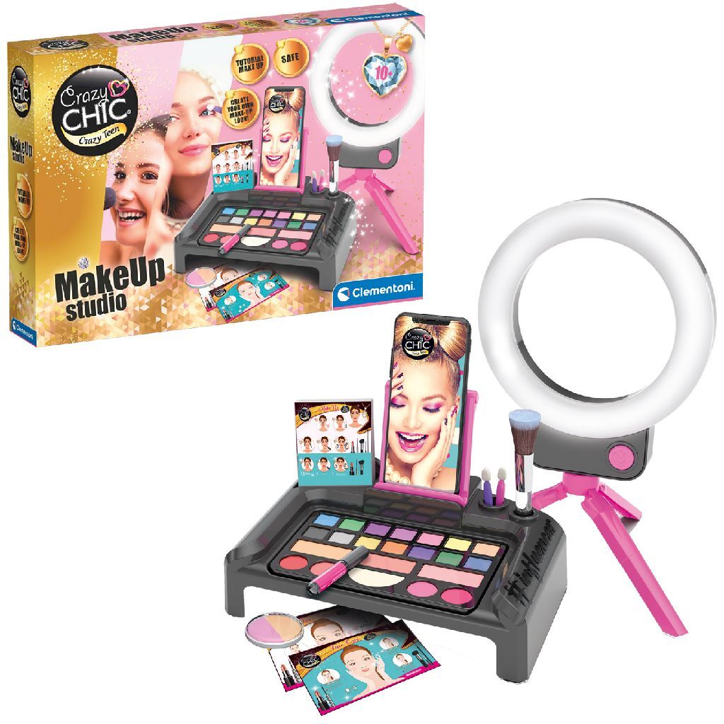 Clementoni crazy chic make-up studio + licht