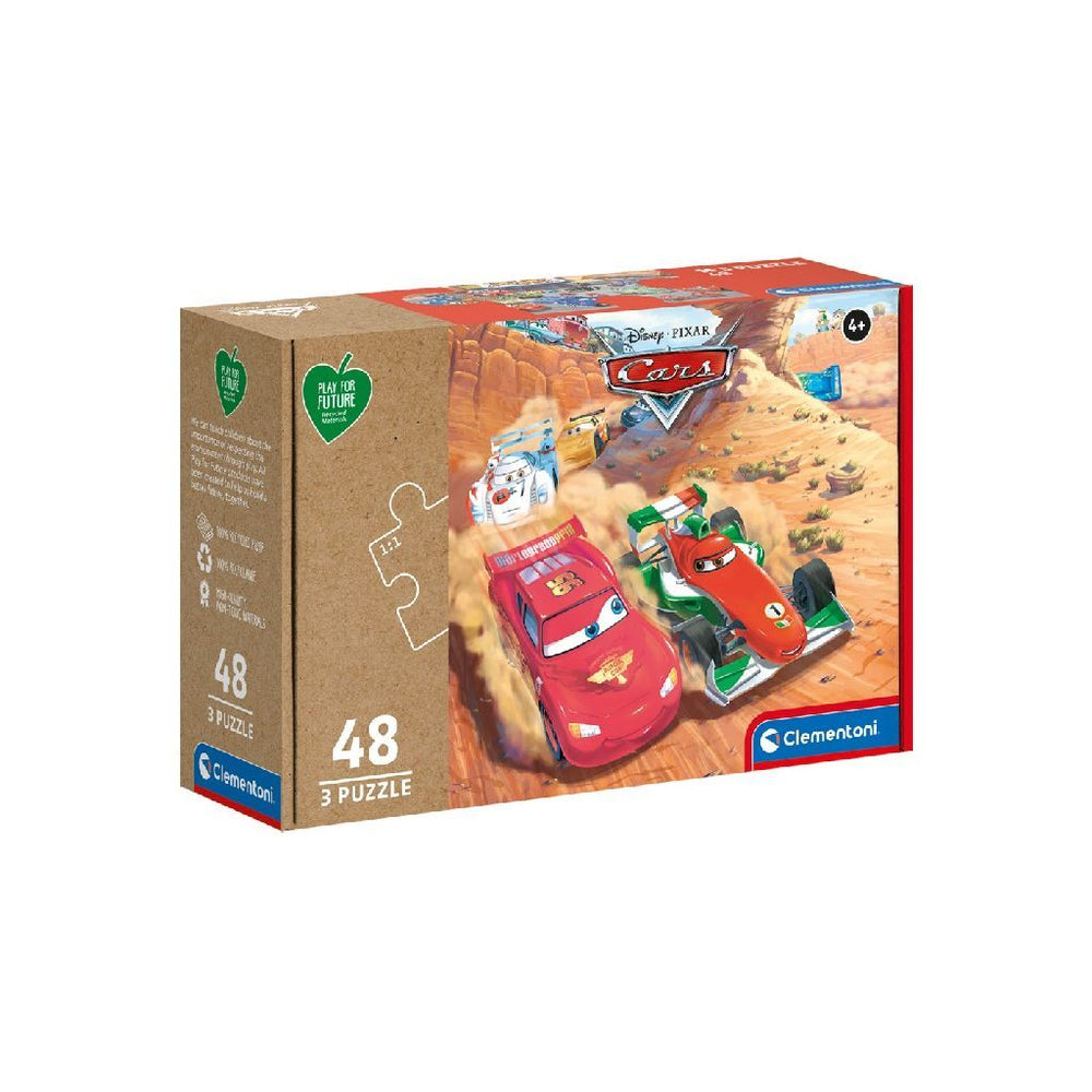 Clementoni Play for Future Puzzel - Auto's, 3x48st.