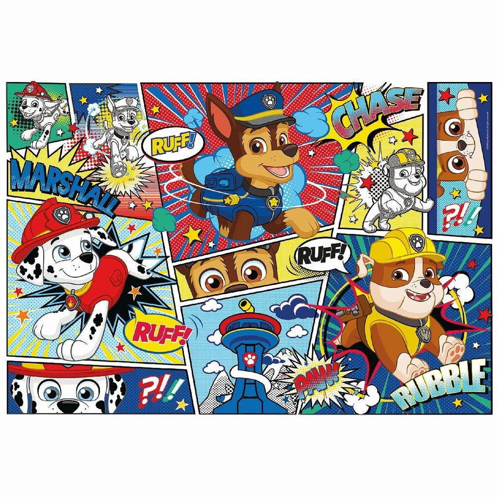 Clementoni supercolor puzzel pootpatrouille strip 104 stukjes