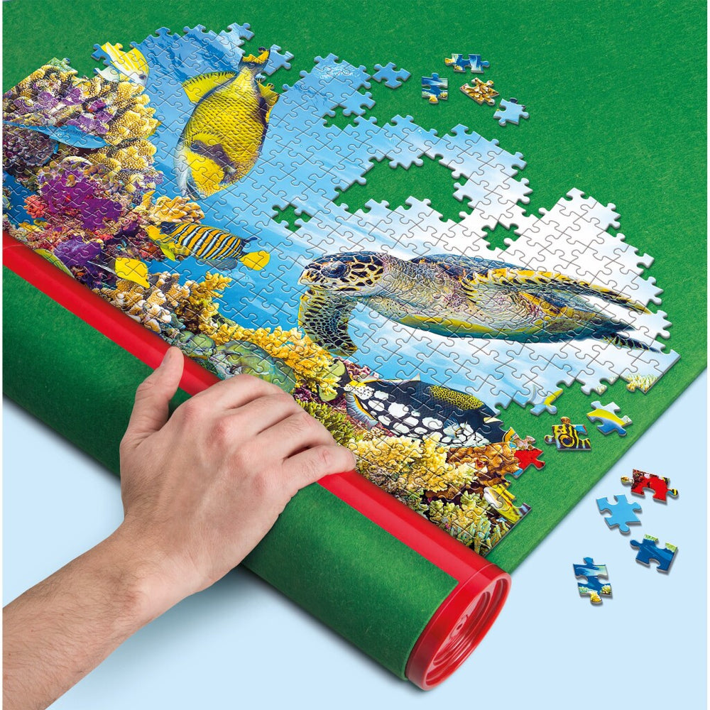 Clementoni vilten puzzelmat 105x78 cm groen