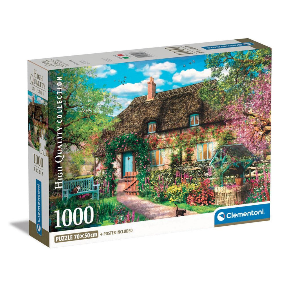 Clementoni hoogwaardige collectie puzzel + poster het oude huisje 1000 stukjes