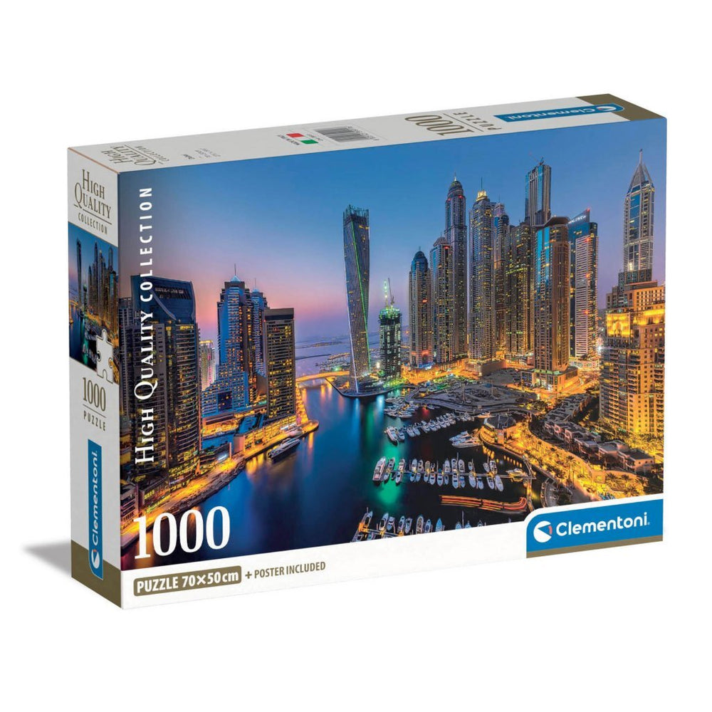 Clementoni hoogwaardige collectie puzzel + poster dubai 1000 stukjes