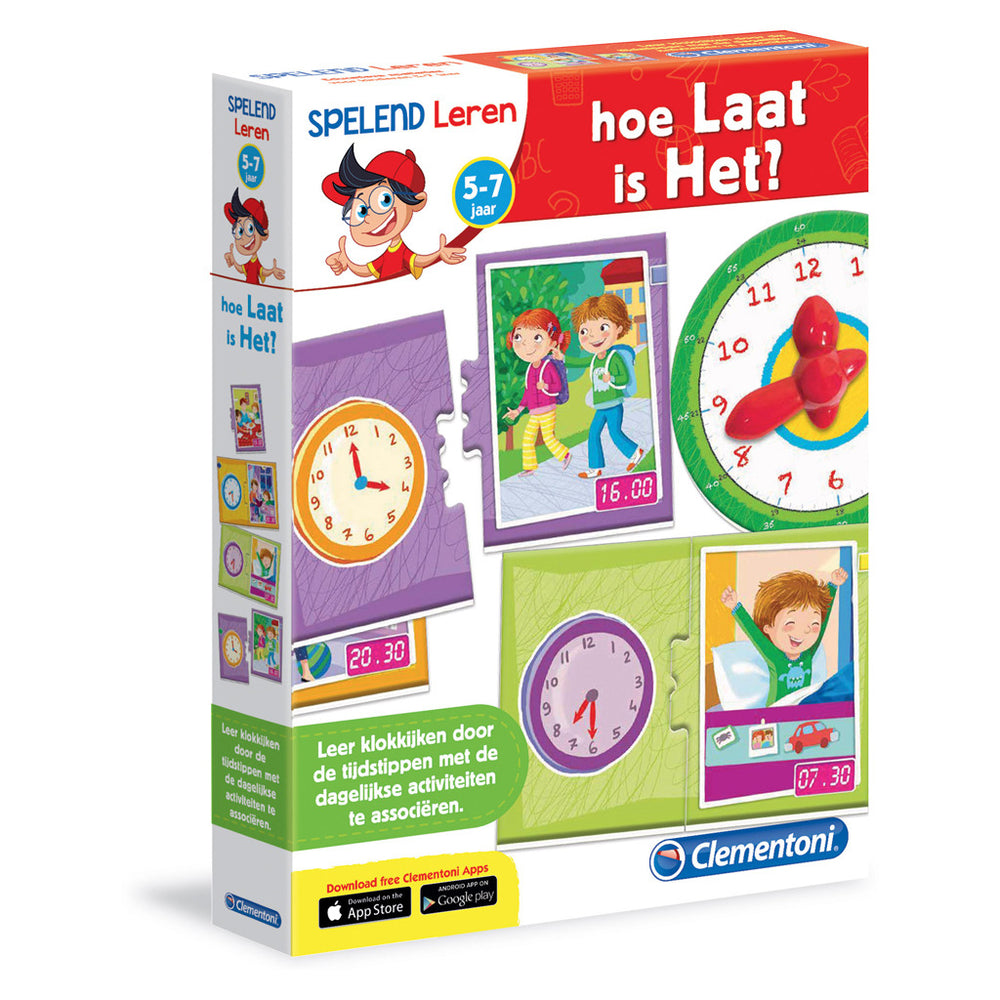 Clementoni leerspel hoe laat is het?