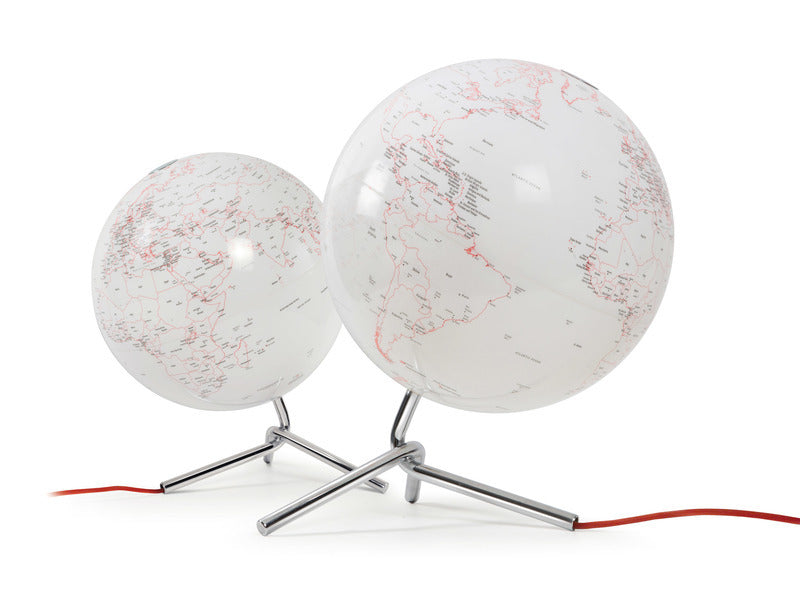 Sfeer Sfeer NR-0331NONO-GB Globe Nodo 30cm Diameter Met Verlichting Wit Rood