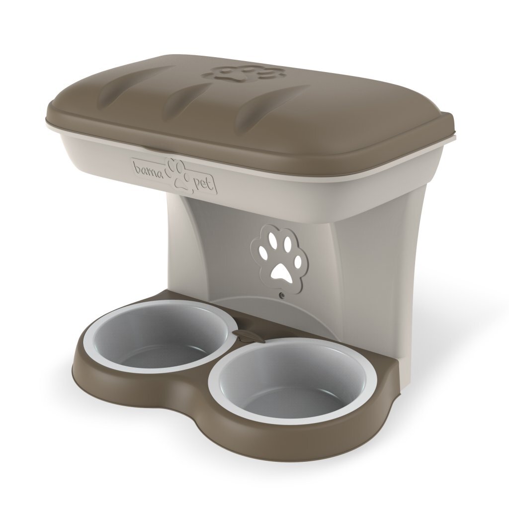 Bama hondenvoederbak 48x27x42 cm taupe
