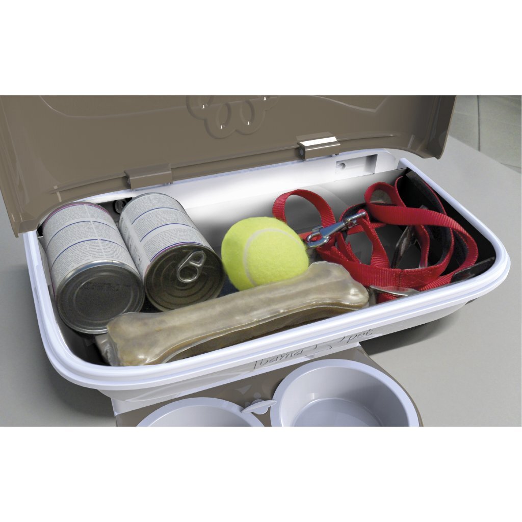 Bama hondenvoederbak 48x27x42 cm taupe