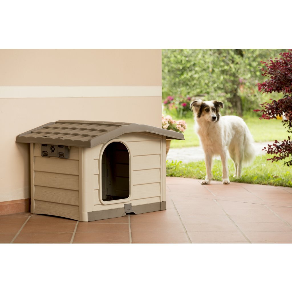 Bama pet cuccia hondenhok 110x94x77 cm beige taupe
