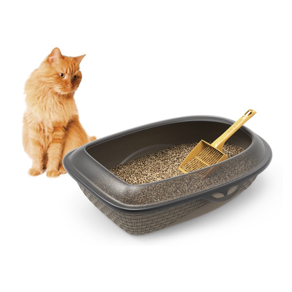 Bama pet sabbia kattenbak 59,5x40,3x17,9 cm grijs