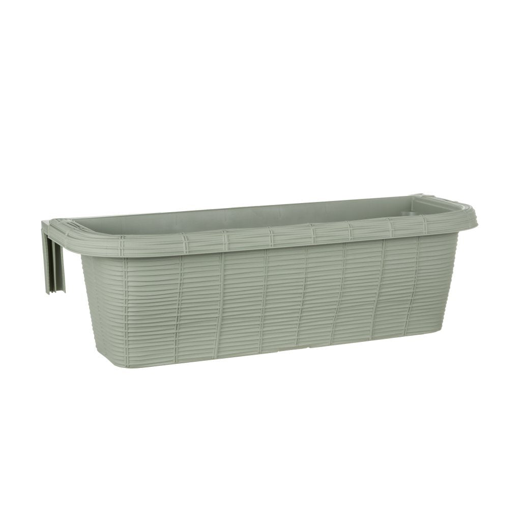 Bama fioriera bloem-balkonbak 60x20x18,5 cm saliegroen