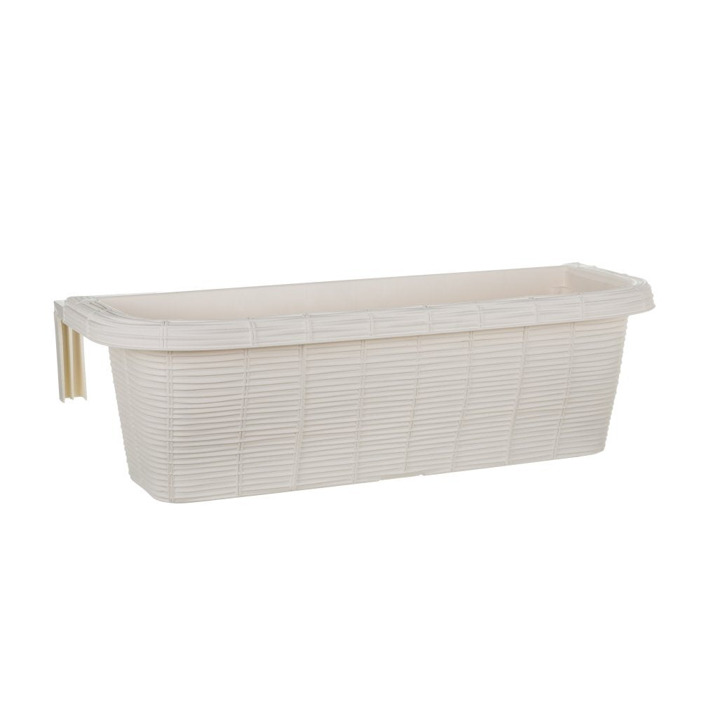 Bama fioriera bloem-balkonbak 60x20x18,5 cm wit