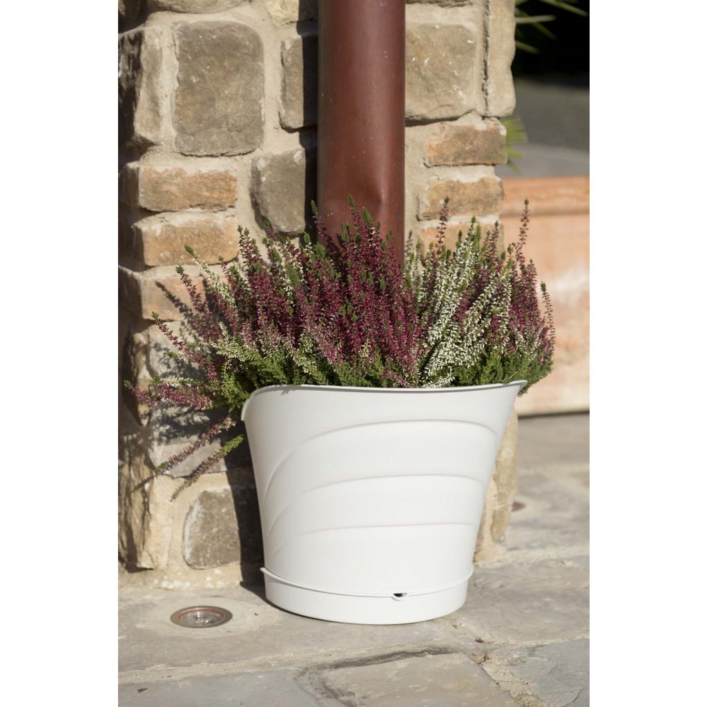 Bama Tulipano bloempot 5l 34,5x19x30 cm 4 stuks wit