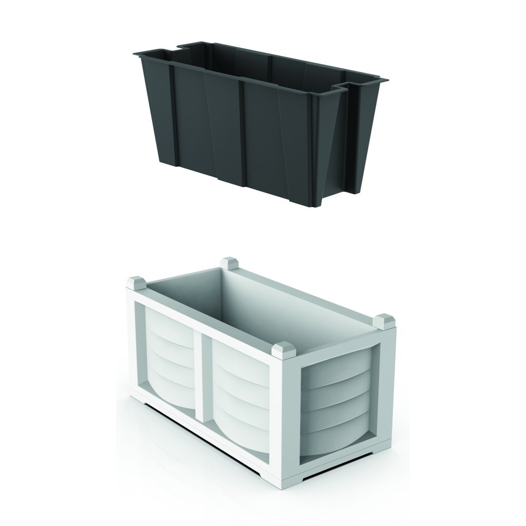 Bama kit arredo plantenbak 80x42,5x42 cm wit