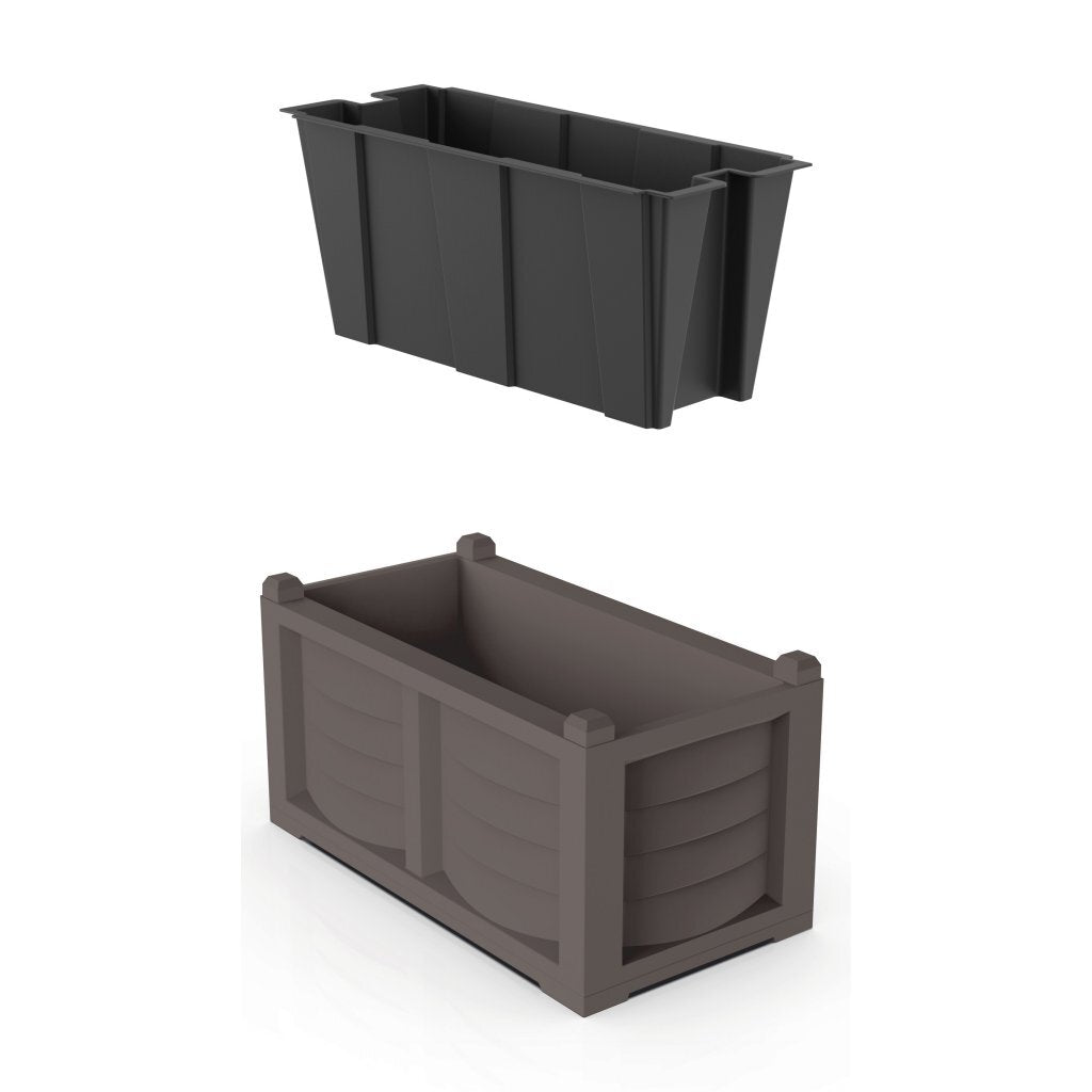 Bama kit arredo plantenbak 80x42,5x42 cm taupe