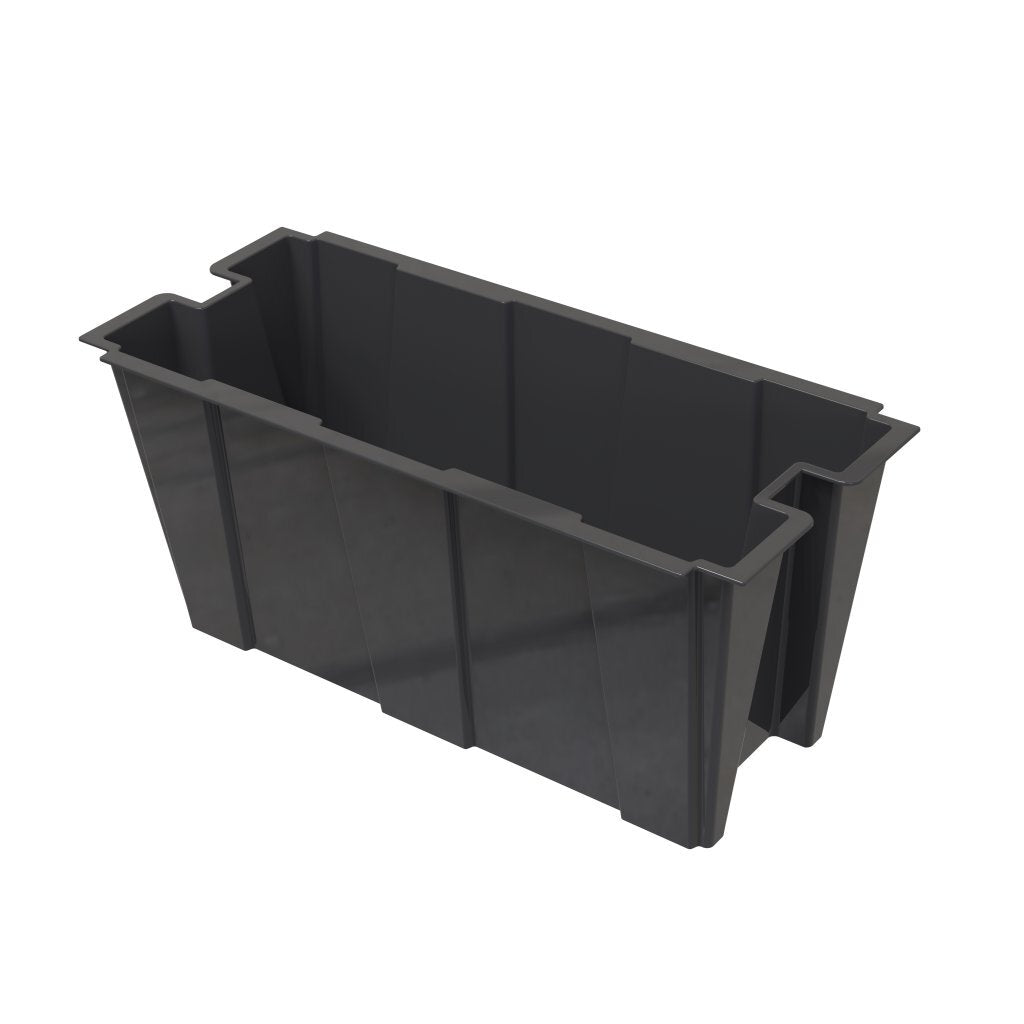 Bama fioriera binnen plantenbak 63l 79x35x37 cm zwart