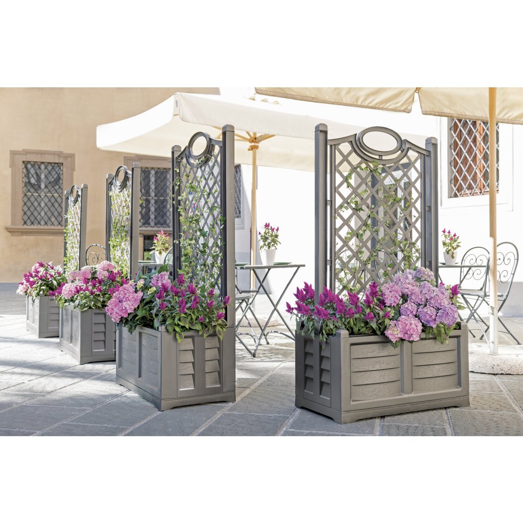 Bama fioriera aparte bloemenbak 80x42,5x150 cm grijs