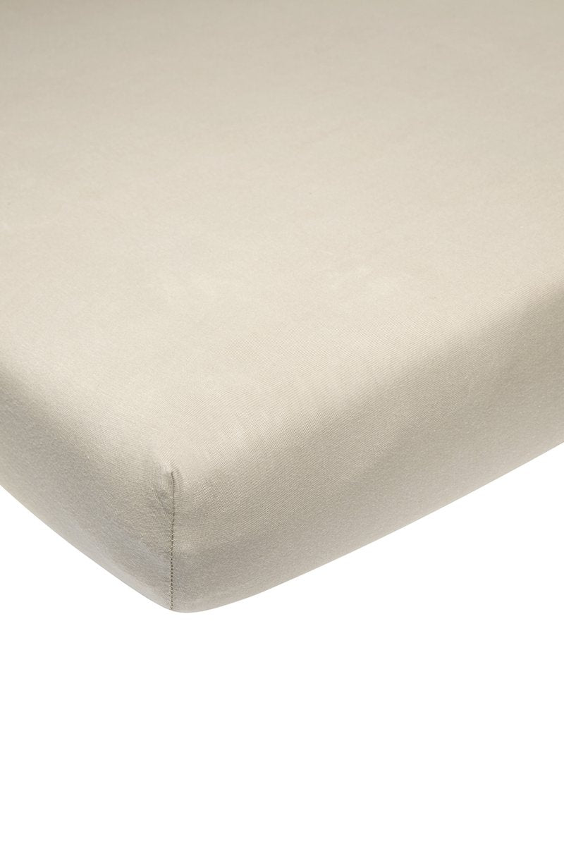 Meyco baby uni hoeslaken boxmatras - sand - 75x95cm