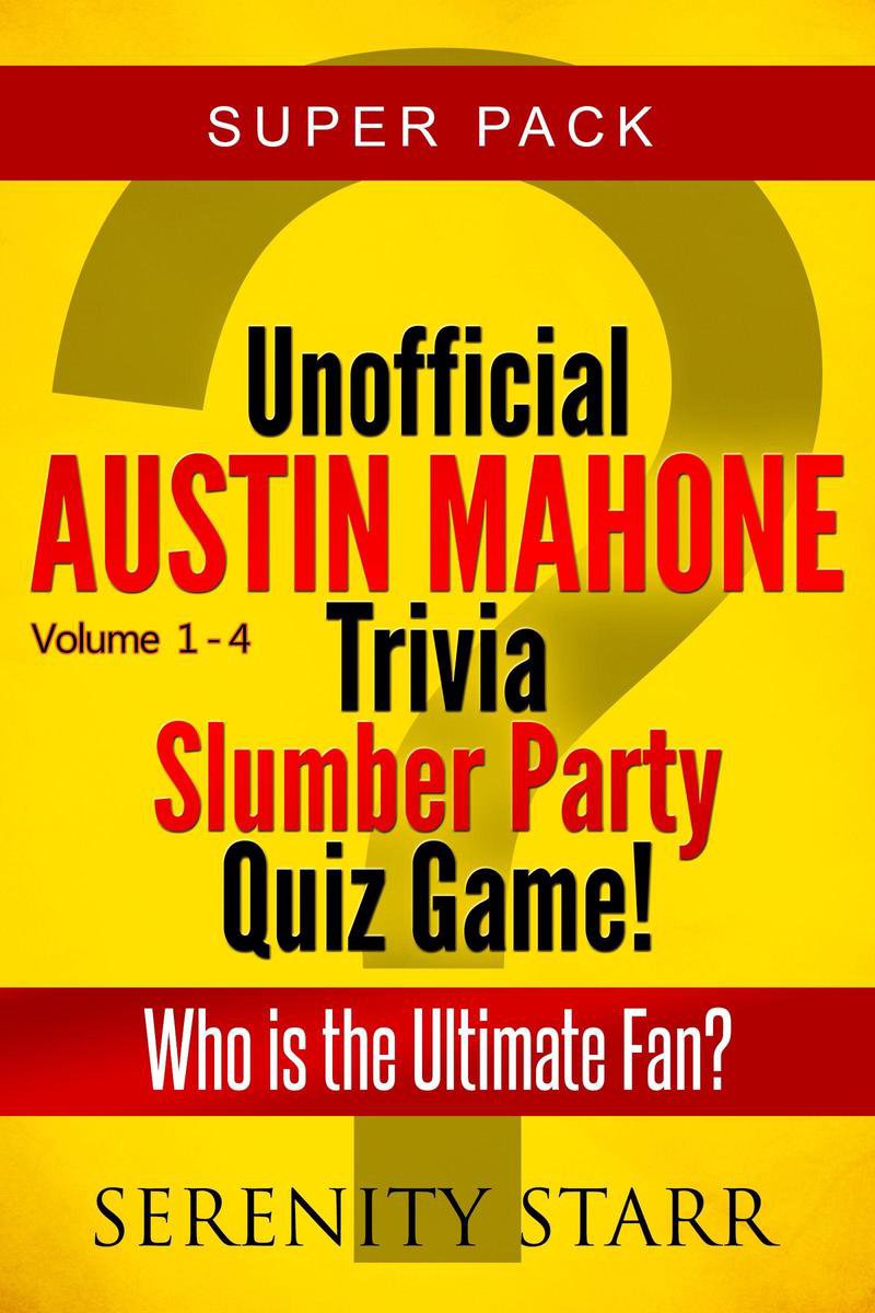 Ty unofficial austin mahone trivia slumber par quiz game super pack volumes 1-4