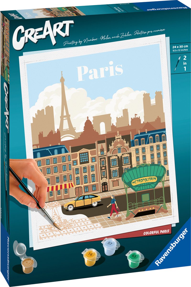 Ravensburger Creart Paint by Numbers - Colourful Paris