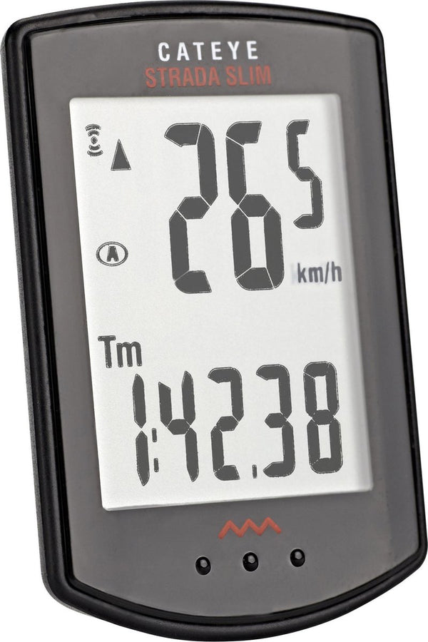 Cateye cc-rd310w fietscomputer - strada slim - draadloos - zwart