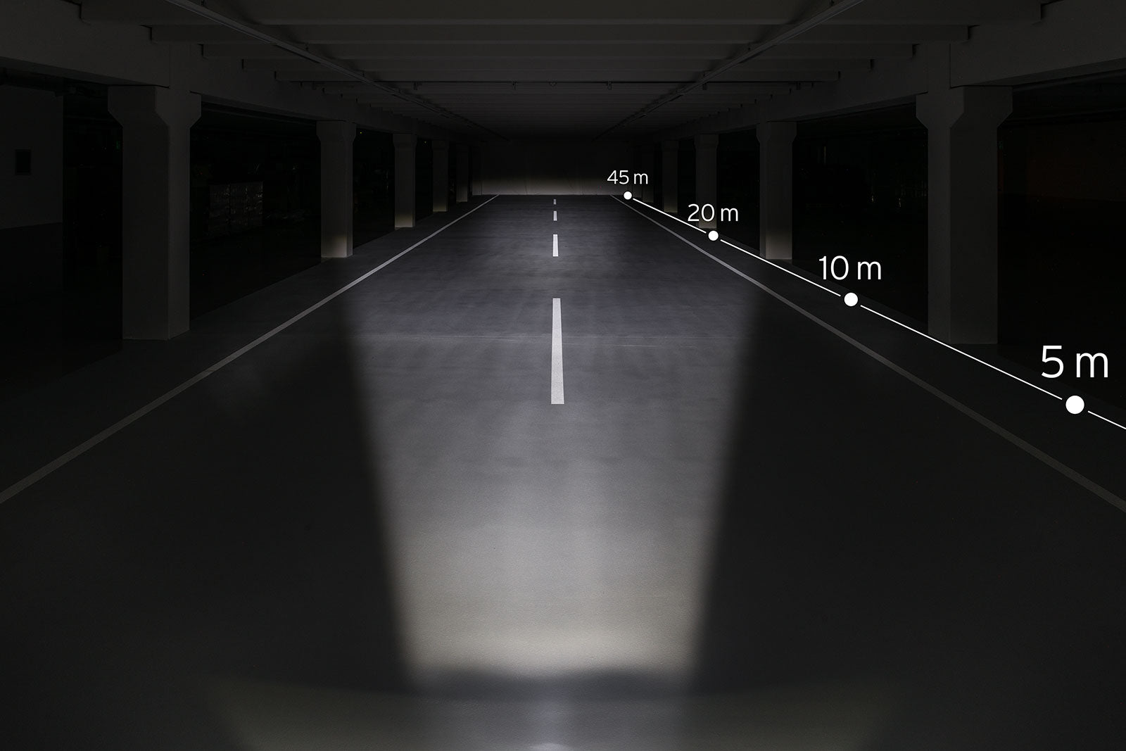 Koplamp Busch en Müller Lumotec IQ Cyo Premium R Senso Plus 60 Lux - zwart