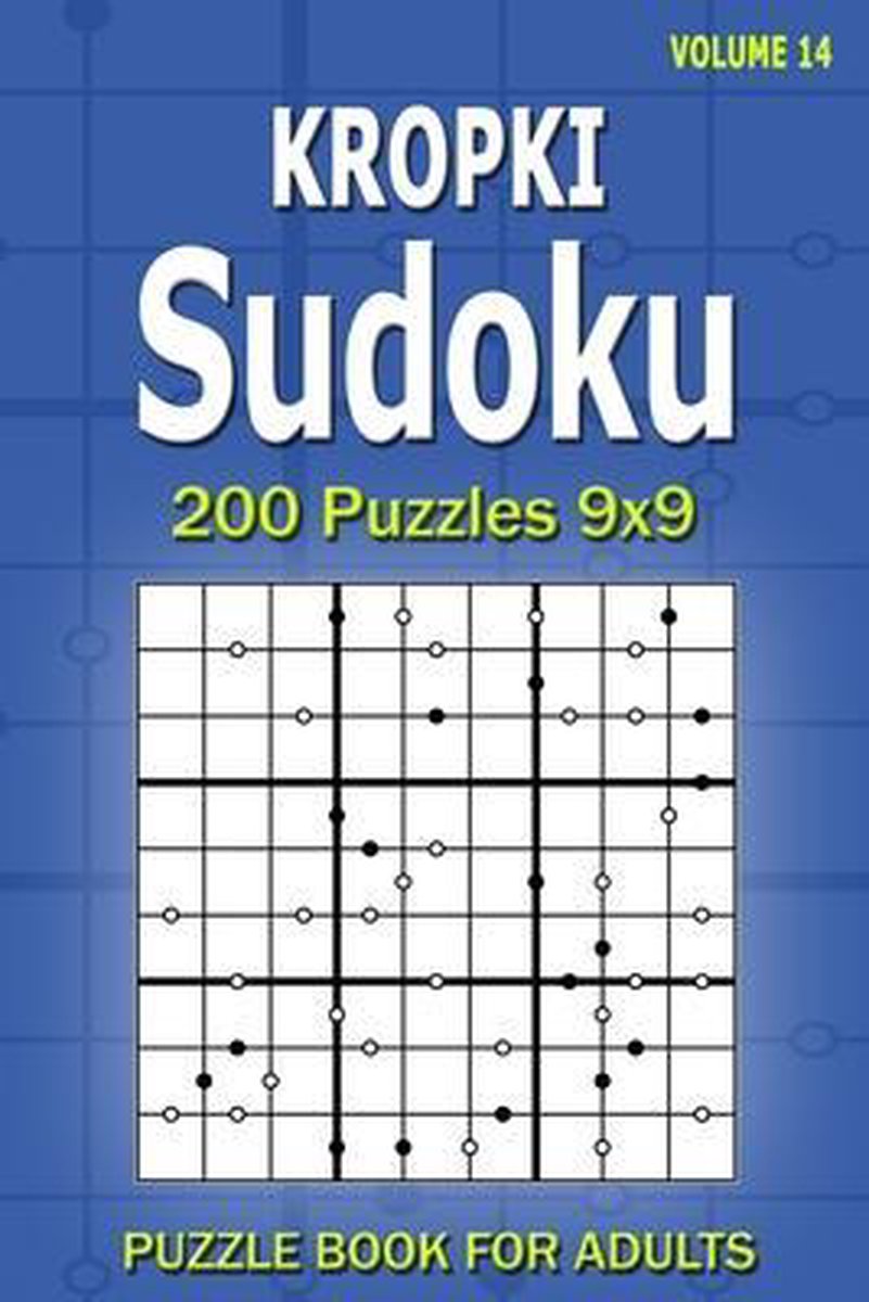 Kropki sudoku puzzle book for adults