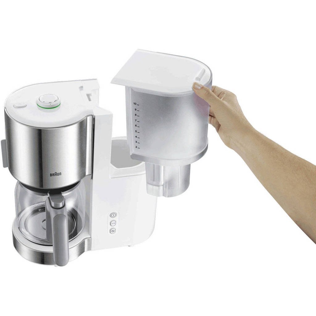 Braun kf5120wh koffiezetapparaat RVS wit