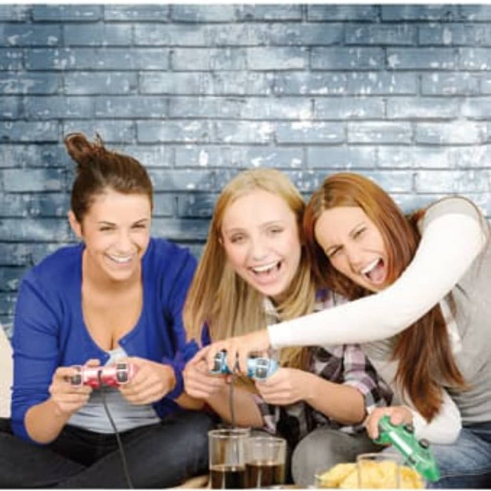 Noordwand behang urban Friends koffie bricks blauw en wit