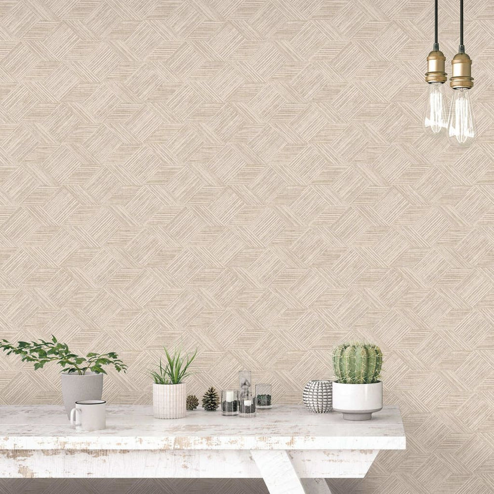Noordwand evergreen behang riet naturel beige