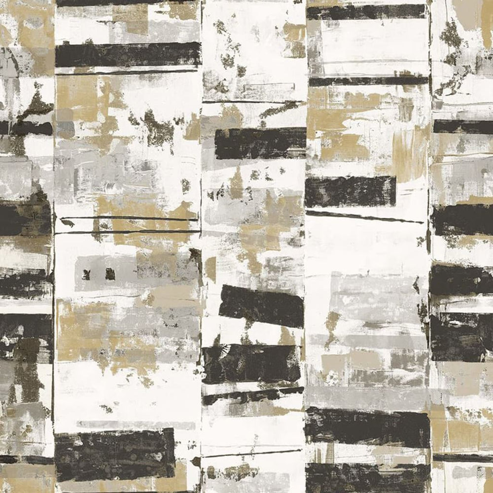 Noordwand Noordwand Behang Friends Coffee Industrieel Verweerd zwart metallic