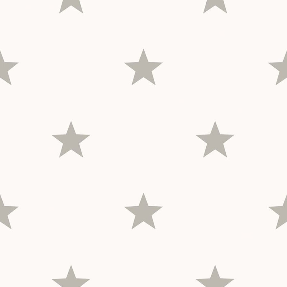 Noordwand behang Friends Coffee Little Stars lichtgrijs en wit
