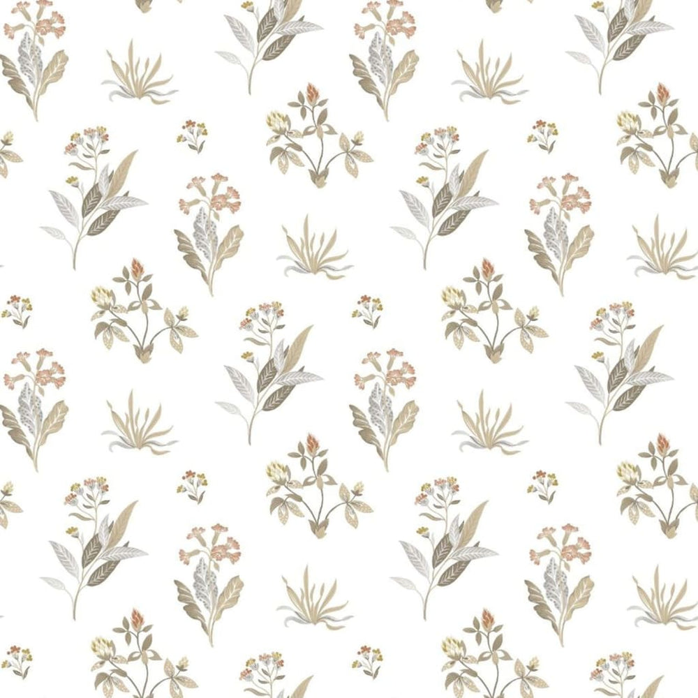 Noordwand Noordwand Behang Blooming Garden 6 Bloemen en Planten wit en grijs