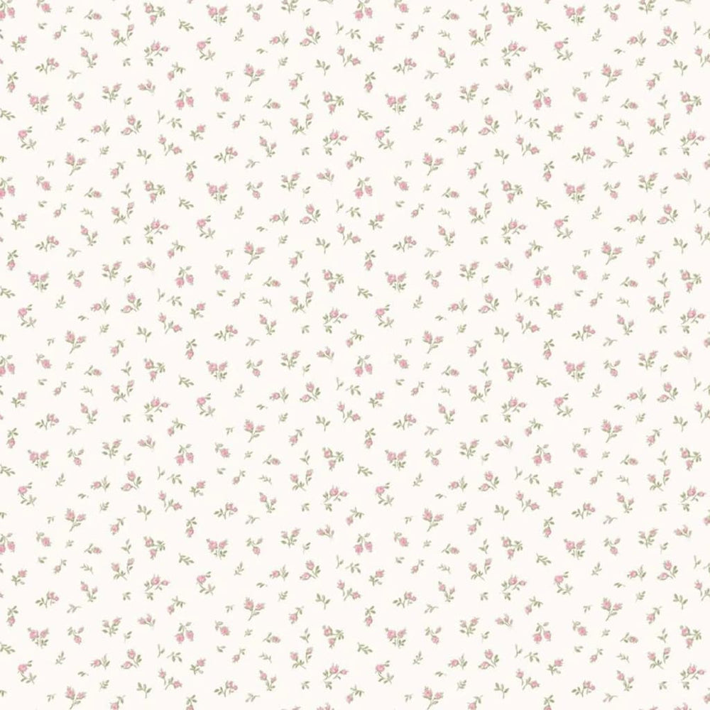 Noordwand noordwand behang blooming garden 6 little roses wit en roze