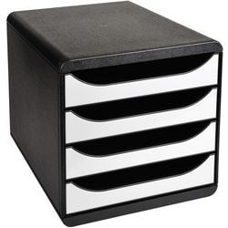 Brievenbakje exacompta big-box 3104213d zwart wit