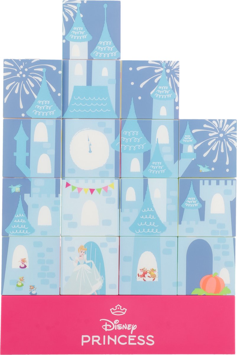 Paladone disney princess castle light – officieel gelicentieerde bouwbare lamp met 16 lichtblokken-
